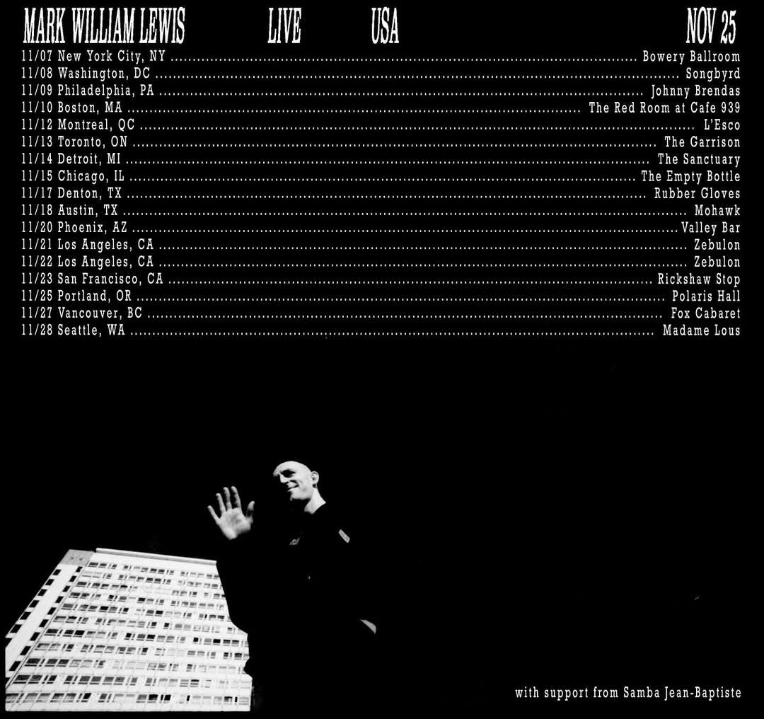 Mark William Lewis Tour Poster 2025