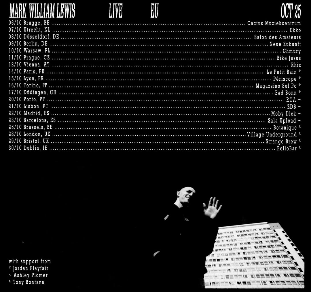 Mark William Lewis Tour Poster 2025